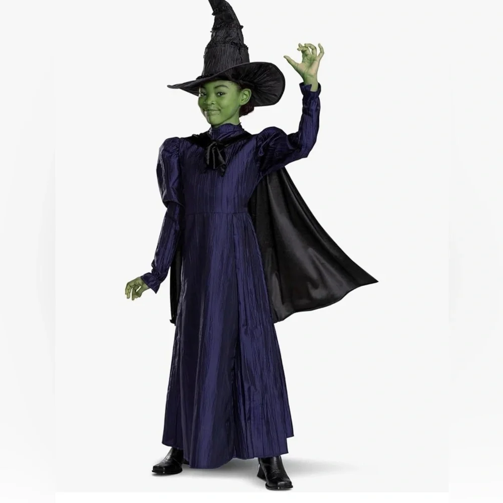 Wicked Elphaba Universal Studios Costume Dress, Kids size 7-8.